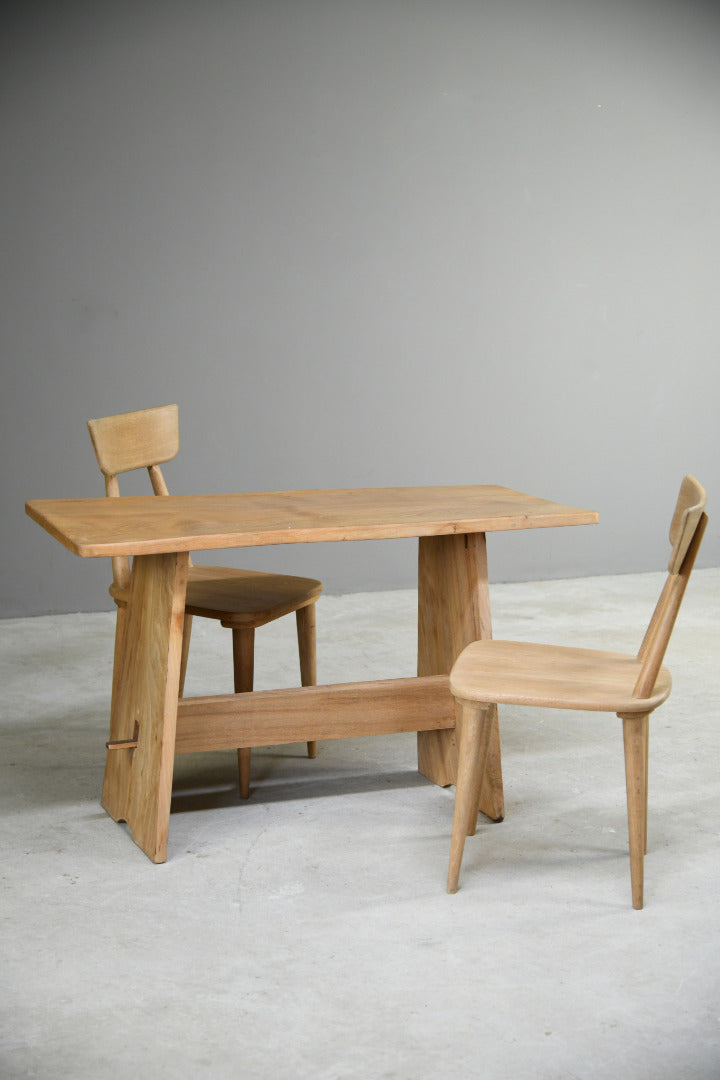 Oak & Elm Kitchen Table & 2 Chairs