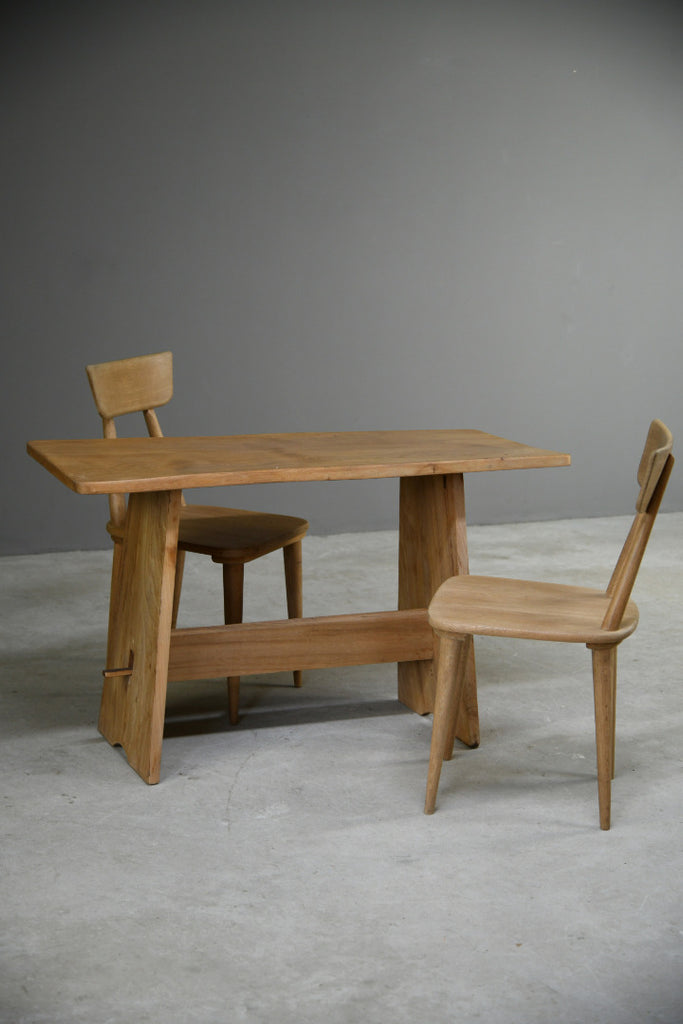 Oak & Elm Kitchen Table & 2 Chairs