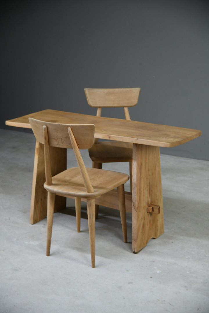Oak & Elm Kitchen Table & 2 Chairs