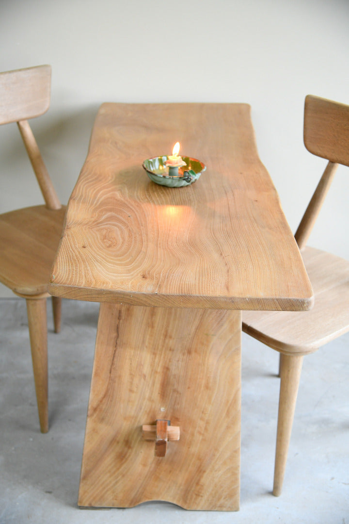 Oak & Elm Kitchen Table & 2 Chairs