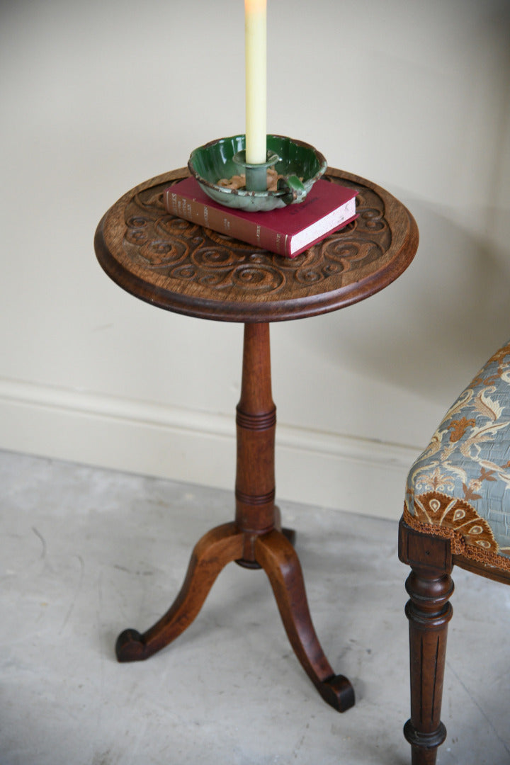 Small Carved Wine Table