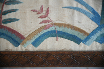 Antique Oak Fire Screen