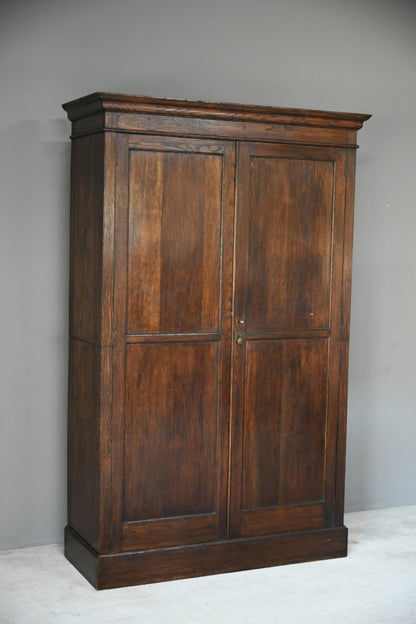 Early 20th Century Oak Hall Robe Wardrobe