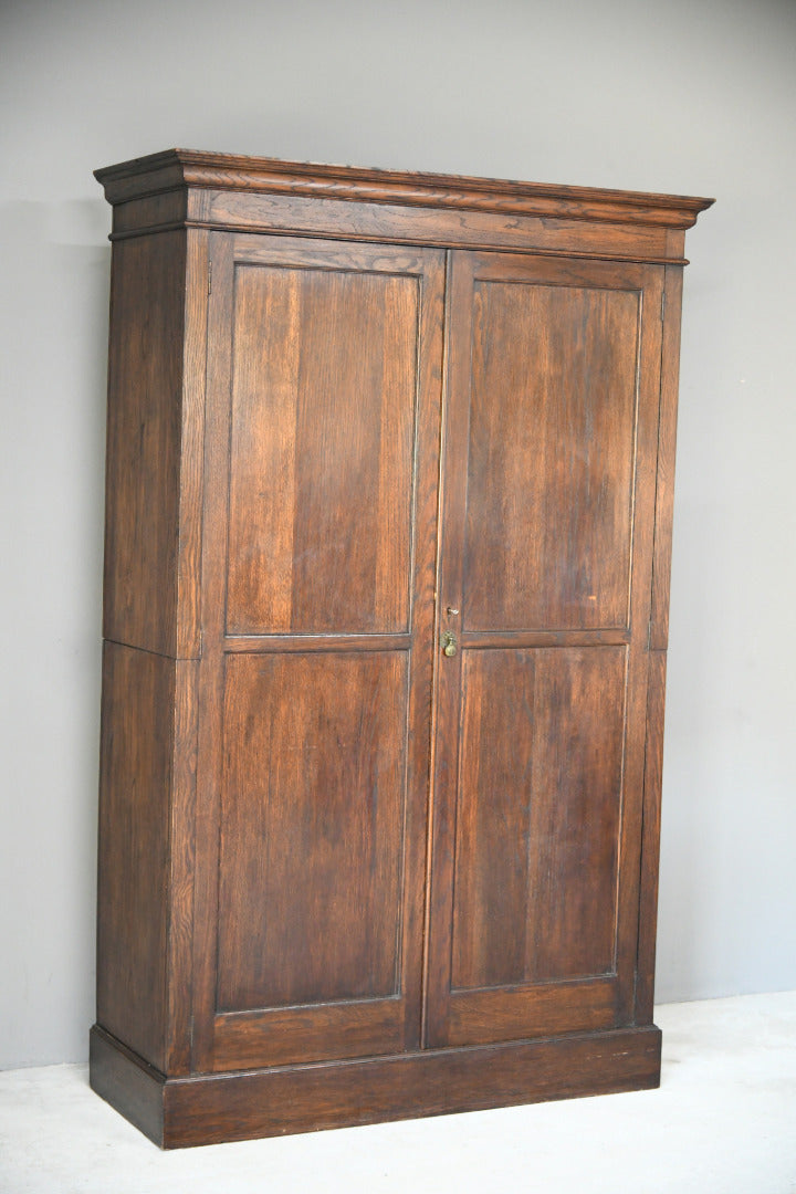 Early 20th Century Oak Hall Robe Wardrobe