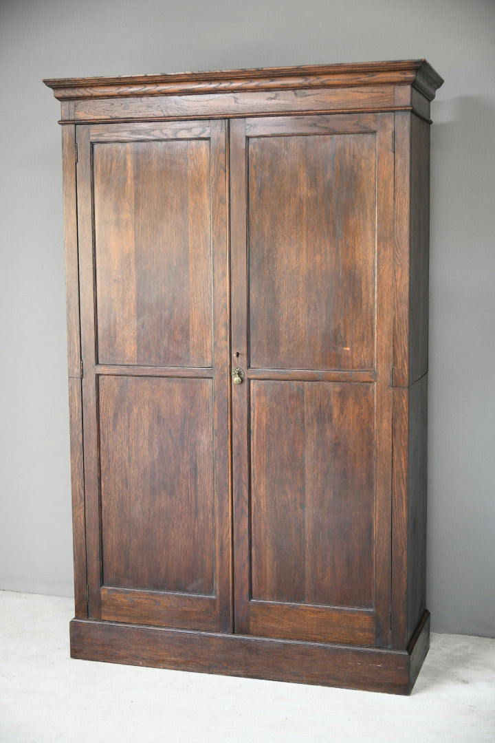 Early 20th Century Oak Hall Robe Wardrobe