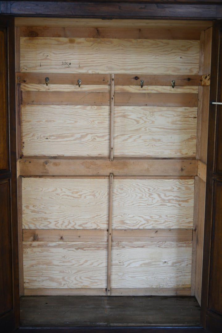 Early 20th Century Oak Hall Robe Wardrobe