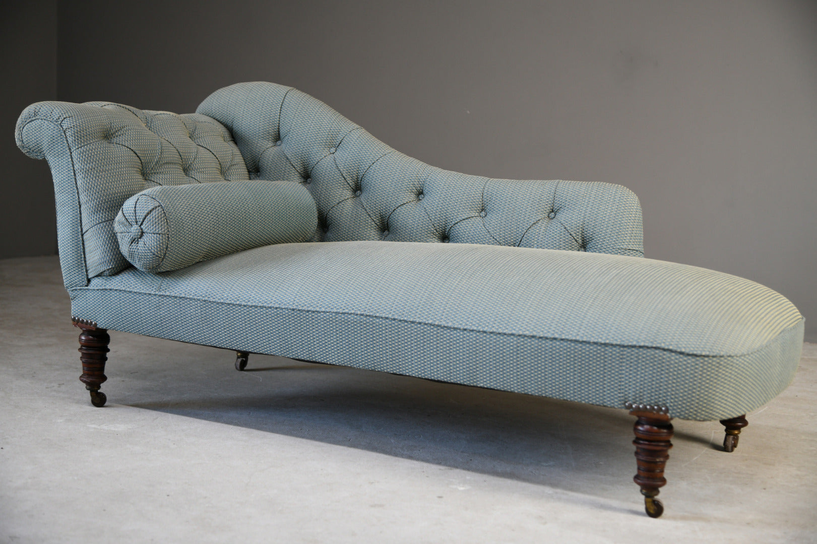 Antique Upholstered Chaise Longue