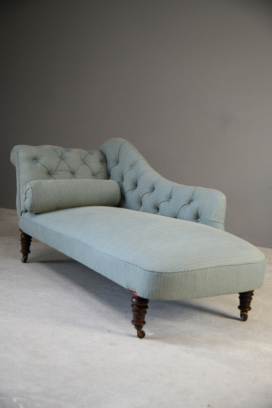 Antique Upholstered Chaise Longue