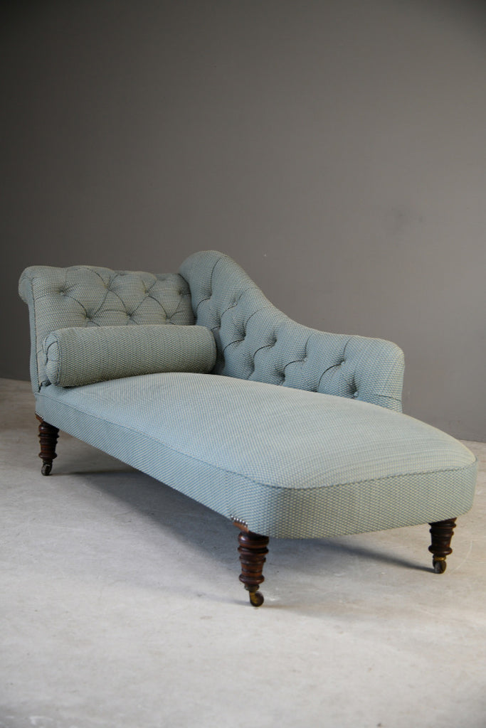 Antique Upholstered Chaise Longue