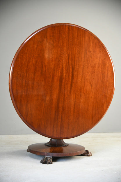 Antique Victorian Mahogany Tilt Top Table