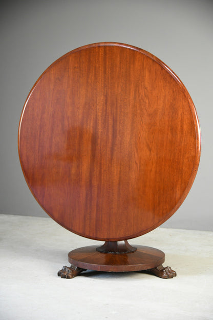 Antique Victorian Mahogany Tilt Top Table