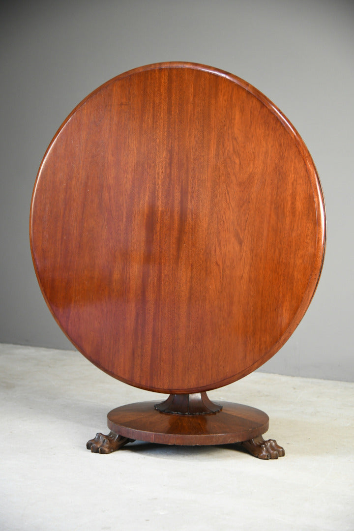 Antique Victorian Mahogany Tilt Top Table