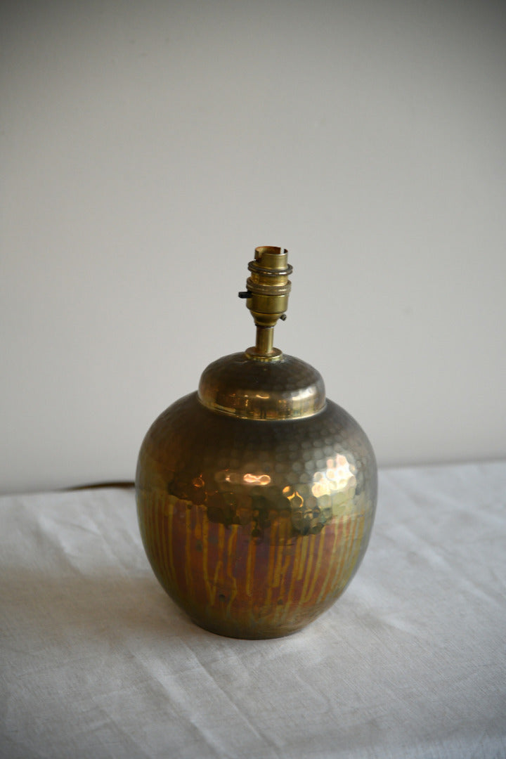 Hammered Brass Table Lamp