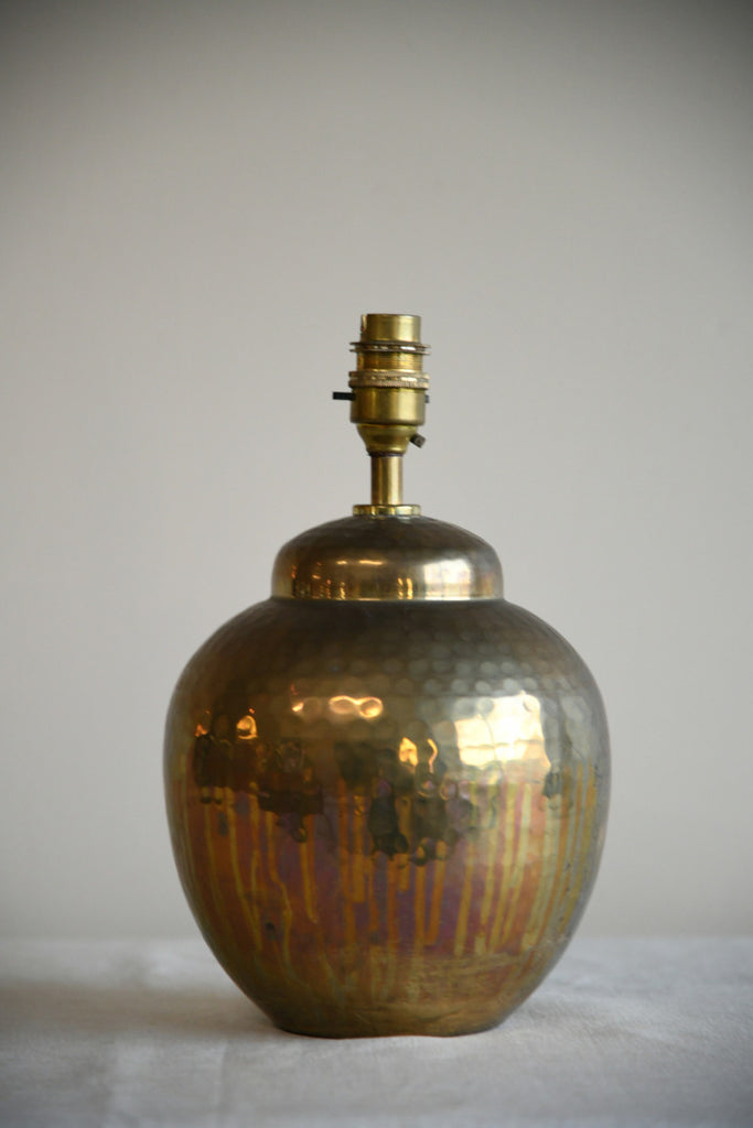 Hammered Brass Table Lamp