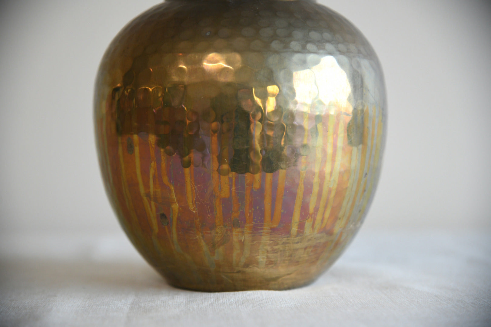 Hammered Brass Table Lamp