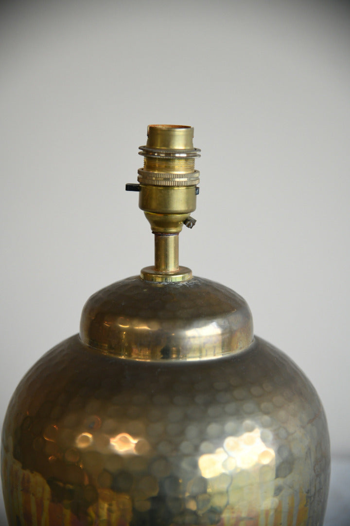 Hammered Brass Table Lamp