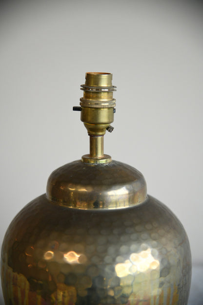Hammered Brass Table Lamp
