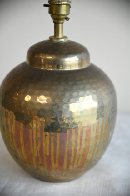 Hammered Brass Table Lamp