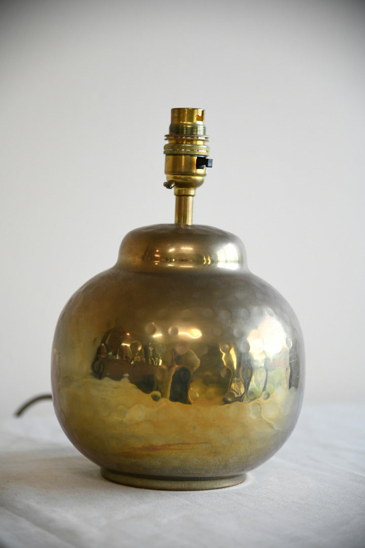 Hammered Brass Lamp