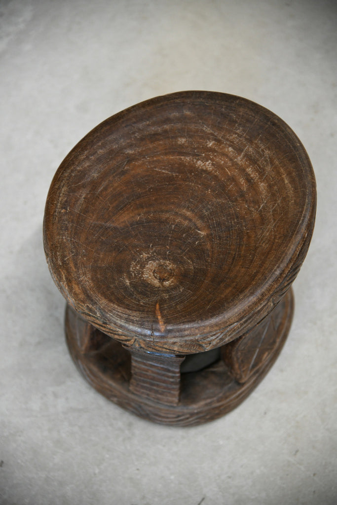 Carved African Stool