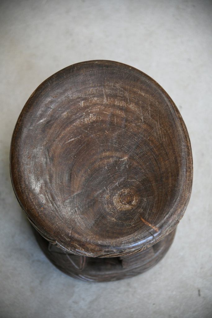 Carved African Stool