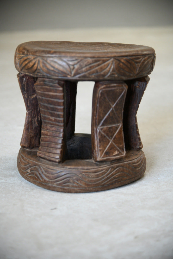 Carved African Stool