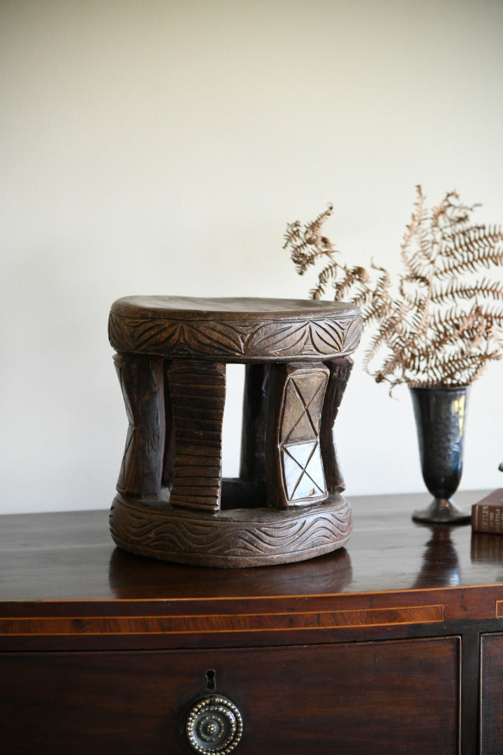 Carved African Stool