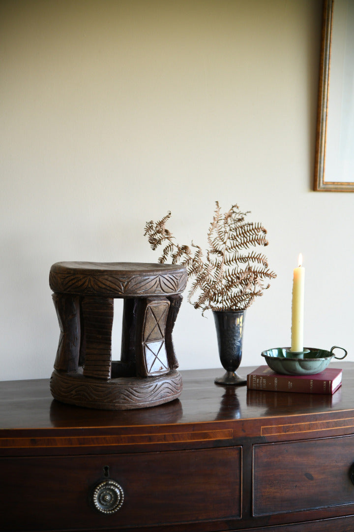 Carved African Stool