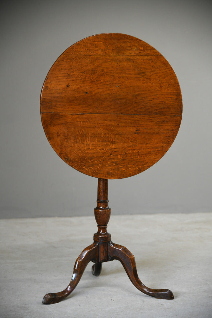 Oak Tripod Occasional Table