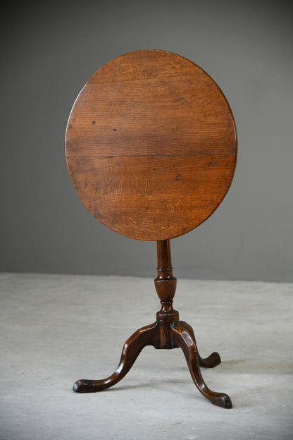 Oak Tripod Occasional Table