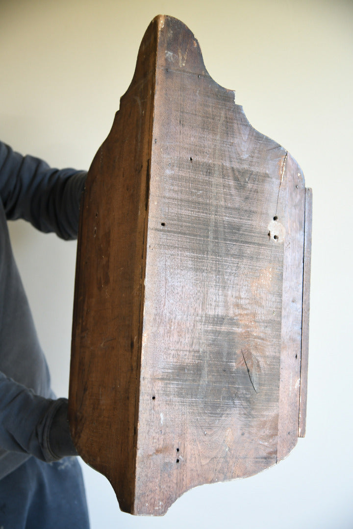 Carved Walnut Corner Cupboard