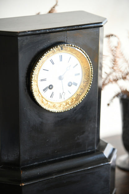 Ebonised French Mantel Clock