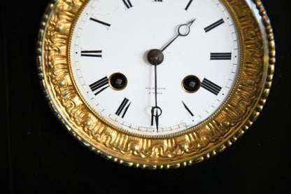 Ebonised French Mantel Clock