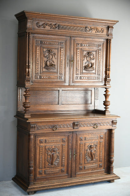 Large Antique French Oak Cupboard