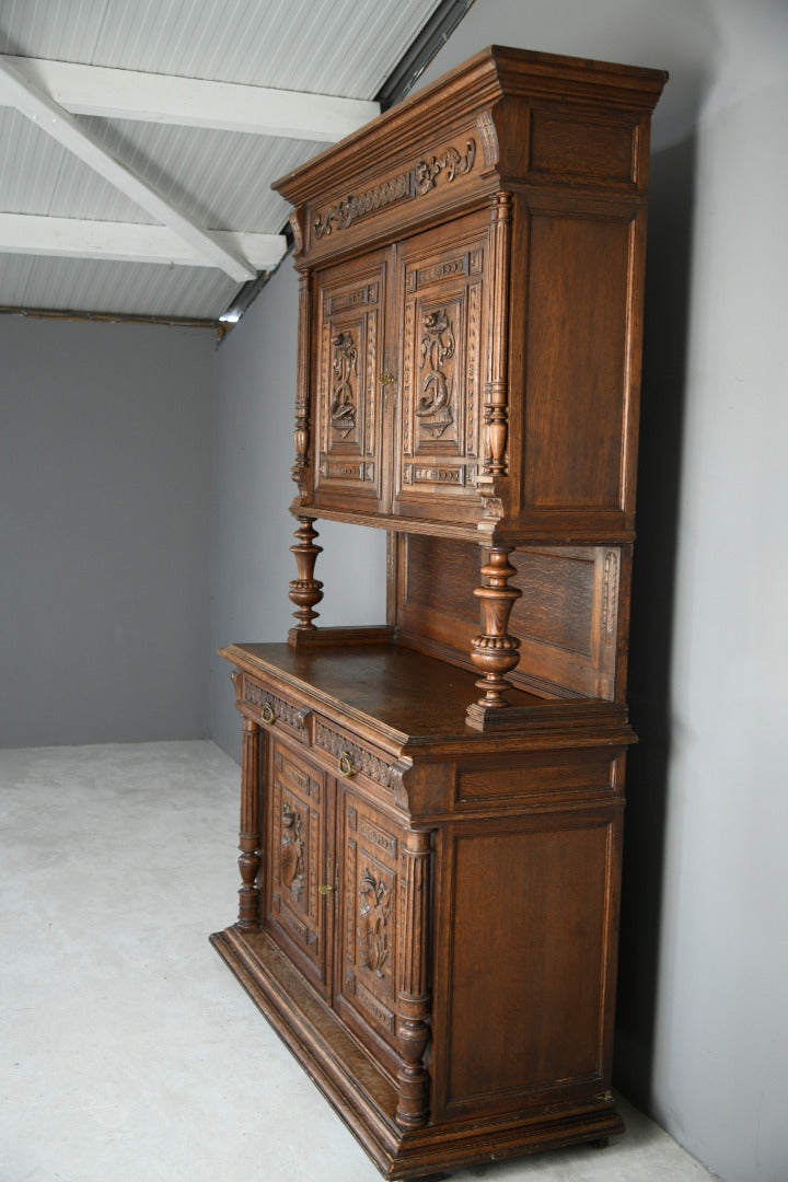 Large Antique French Oak Cupboard