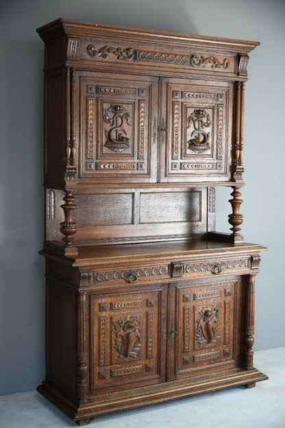 Large Antique French Oak Cupboard