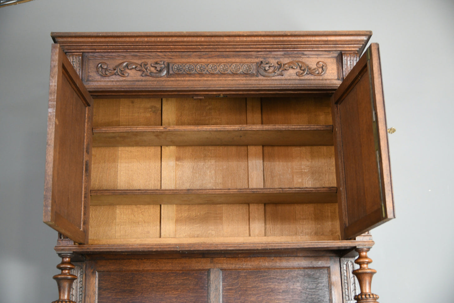 Large Antique French Oak Cupboard