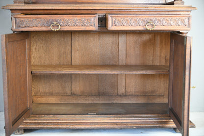 Large Antique French Oak Cupboard