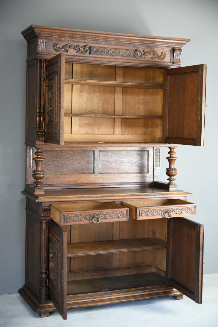 Large Antique French Oak Cupboard