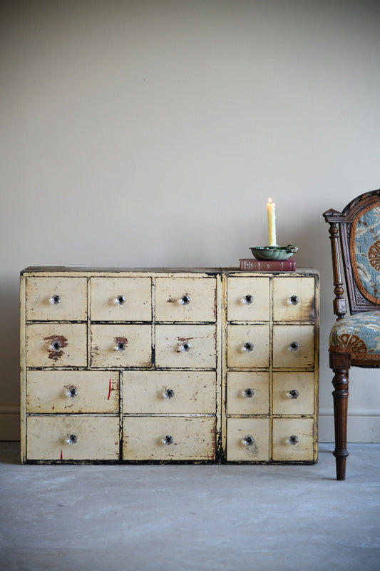 Bank of Small Drawers