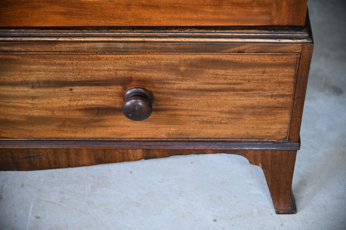 Antique Double Mahogany Wardrobe