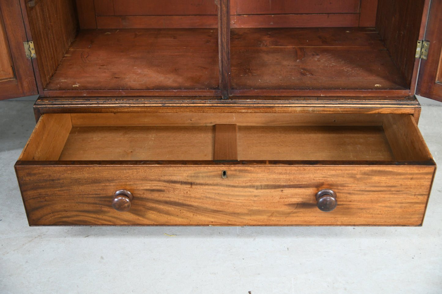 Antique Double Mahogany Wardrobe