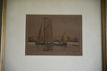 Nautical Etching - E L Patterson