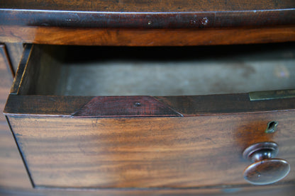 Antique Bow Front Chest of Drawers