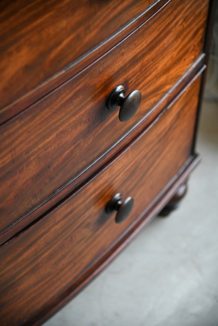 Antique Bow Front Chest of Drawers