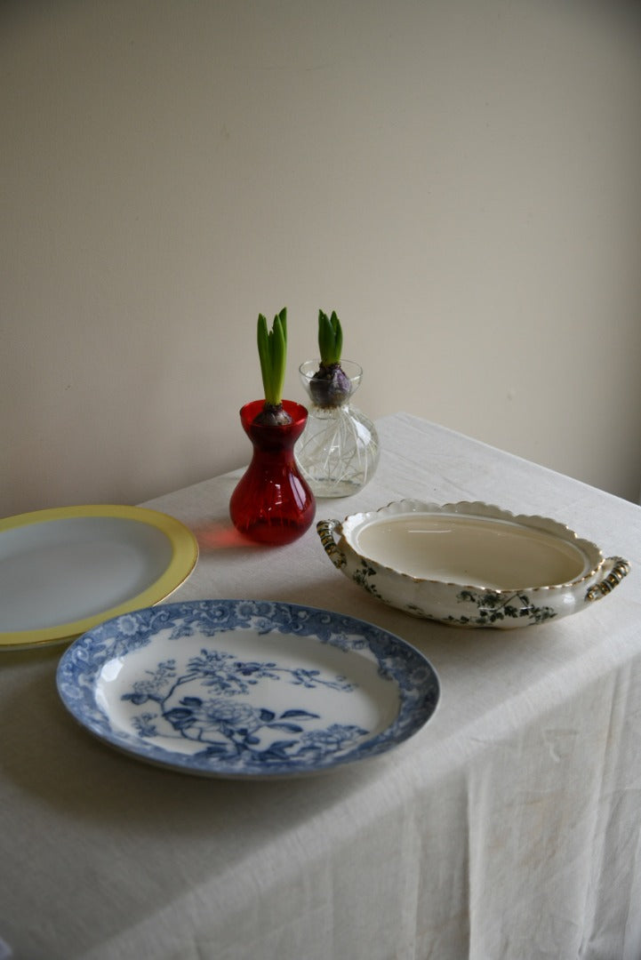 Vintage Tureen and 2 Plates