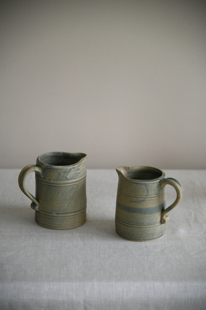 Pair Pottery Jugs