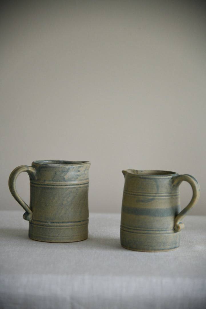 Pair Pottery Jugs