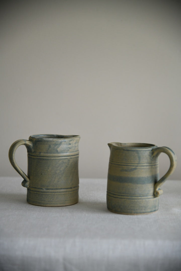 Pair Pottery Jugs