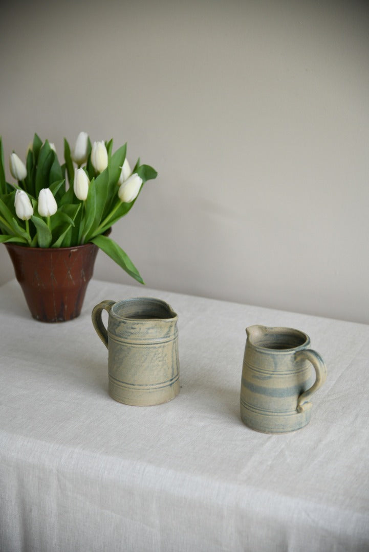 Pair Pottery Jugs